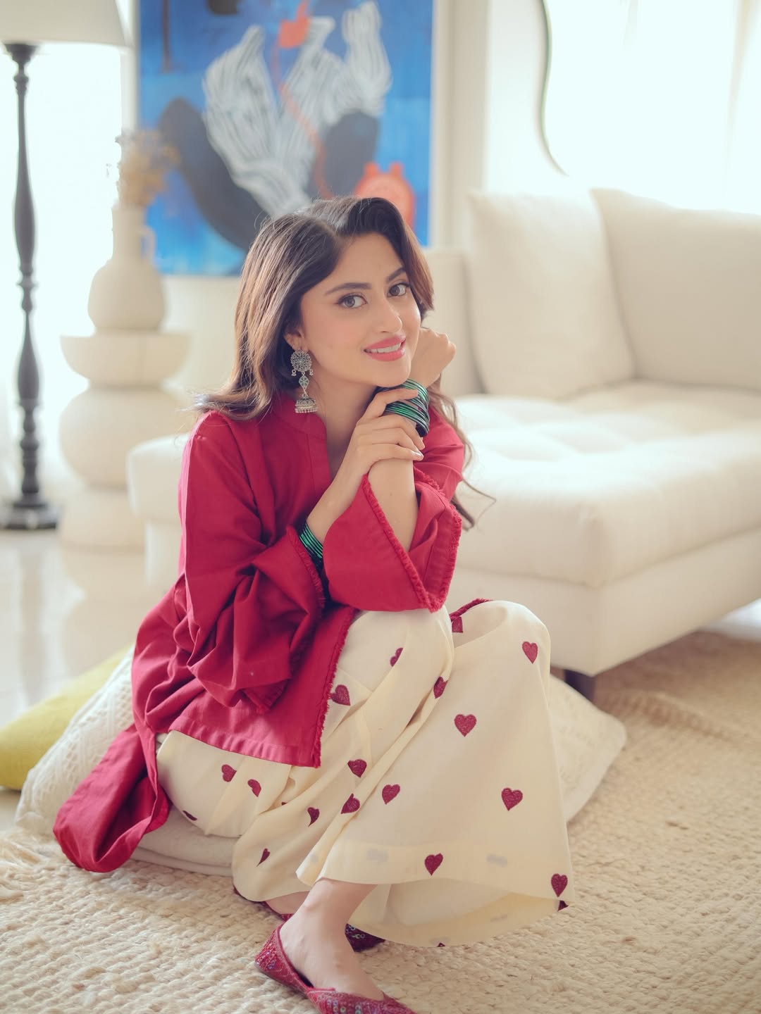 Cocoa Ease Set Embroidered - Maroon